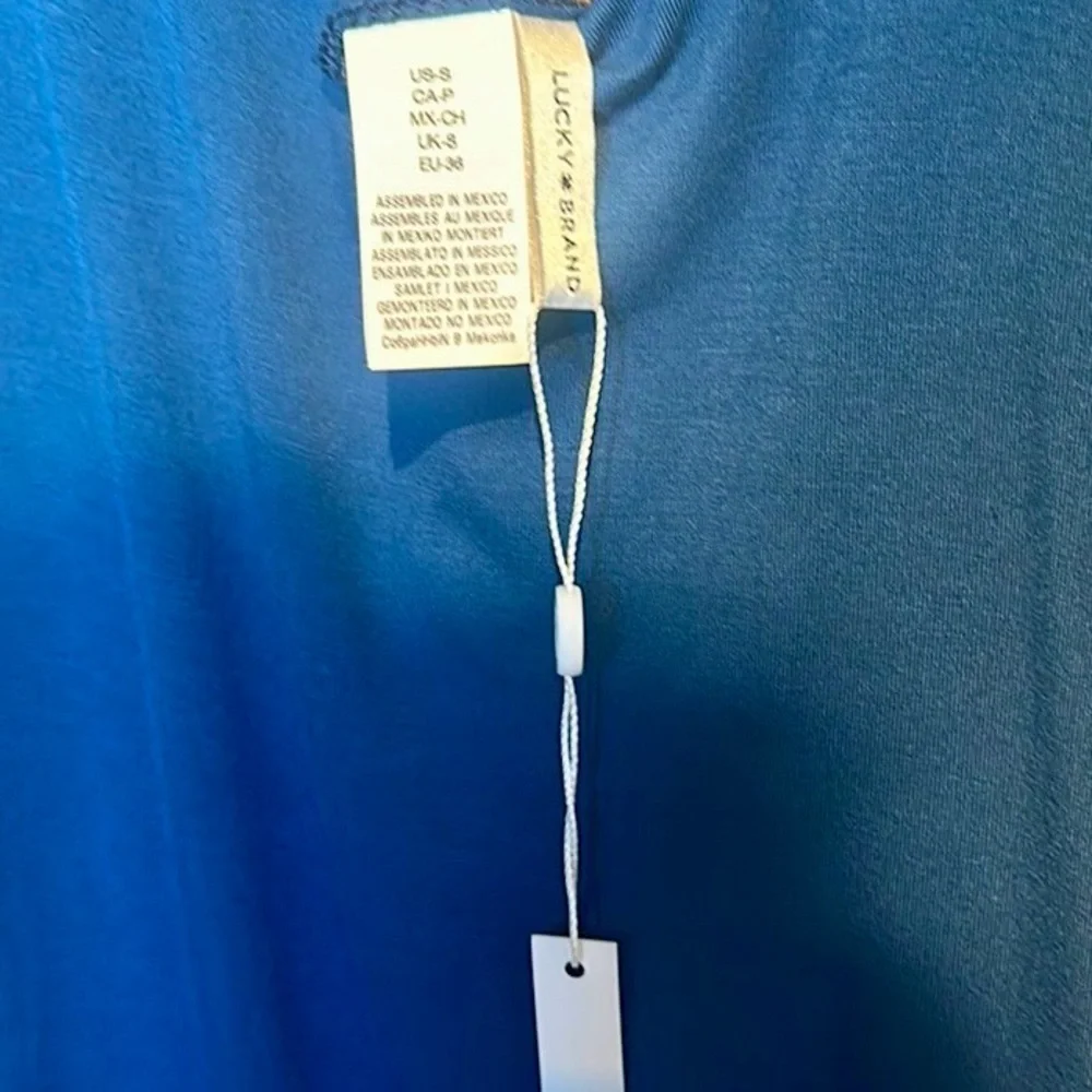 NWT Lucky brand blu size small swim cover up